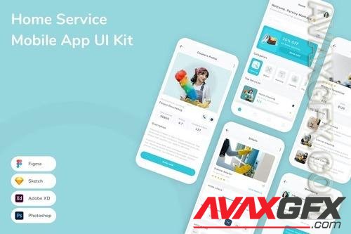 Home Service Mobile App UI Kit ULKMQU2