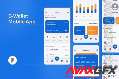 E-Wallet Mobile App UI Kit 8Q88JZL