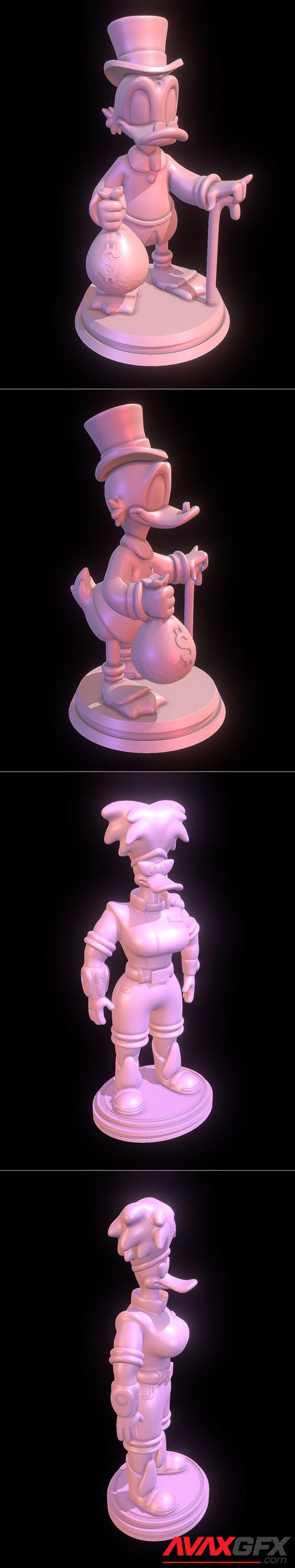 Tanya Vanderflock - Mighty Ducks and Scrooge McDuck – 3D Print