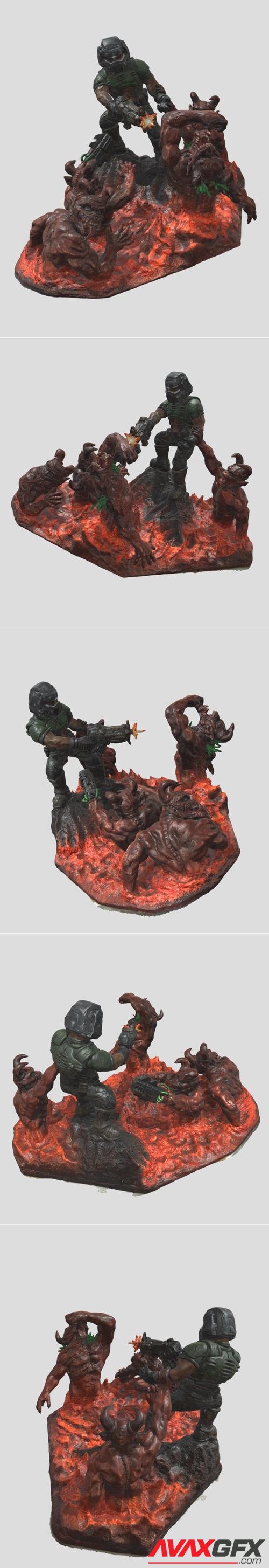 Doom combat scene – 3D Print