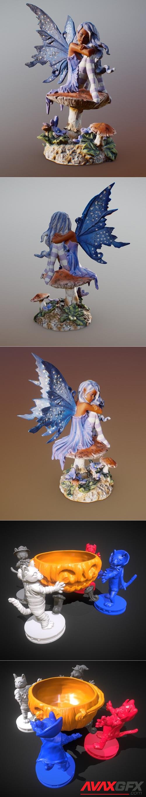 Violet Pixie Fairy and The Great Pumking Dance Candy Dispenser – 3D Print