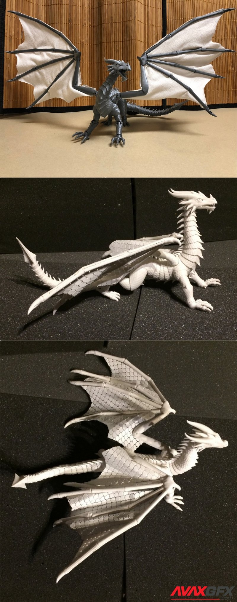 Seven the Articulated Dragon - 3D Print Model