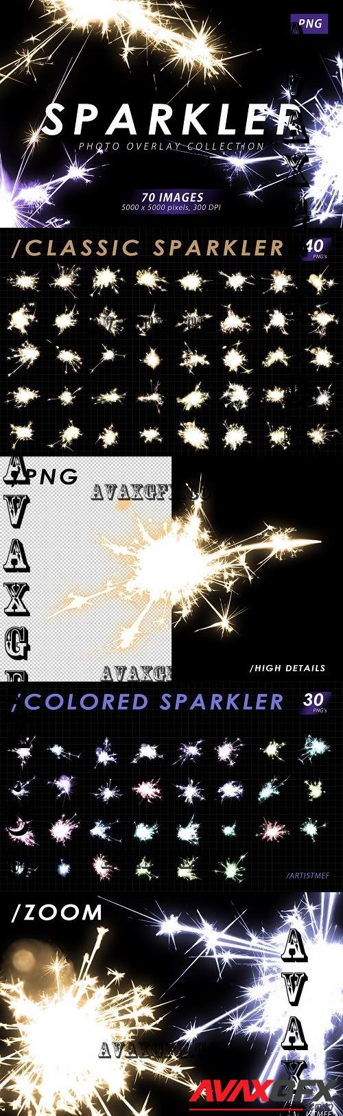Real Sparkler Overlays - 8034968