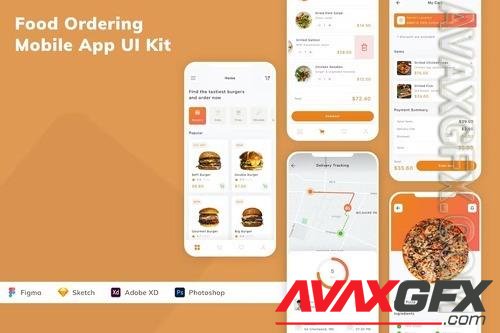 Food Ordering Mobile App UI Kit 2H8ZRTC