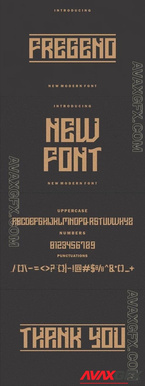 Fregeno font