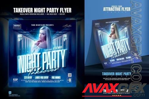 Night Party Flyer 2SAQ62Q