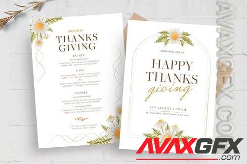 Thanksgiving Flyer Card Template