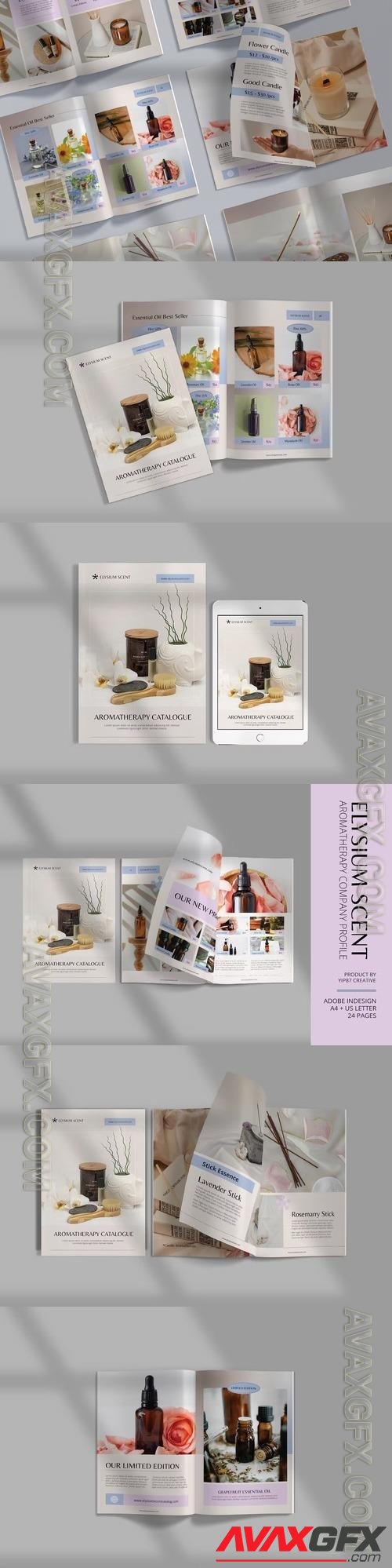 Aromatherapy Catalogue - Template Design