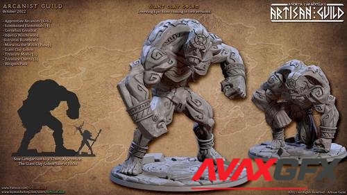 Artisan Guild - Giant Clay Golem – 3D Print