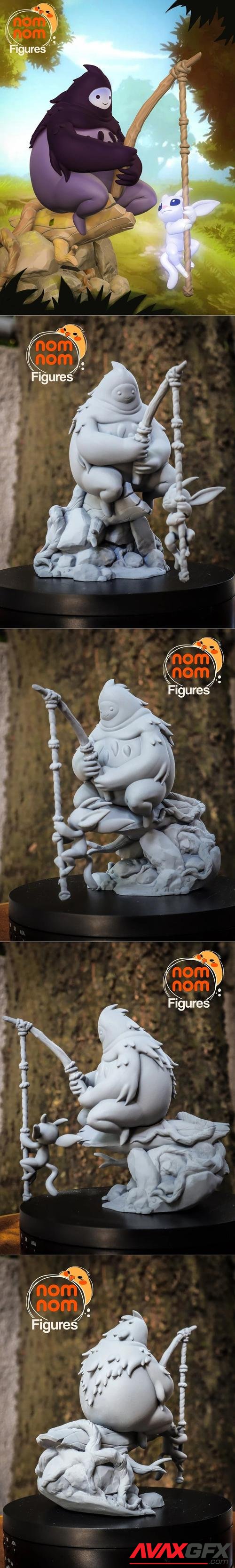 Nomnom Figures - Ori and Naru - Ori and the Blind Forest – 3D Print