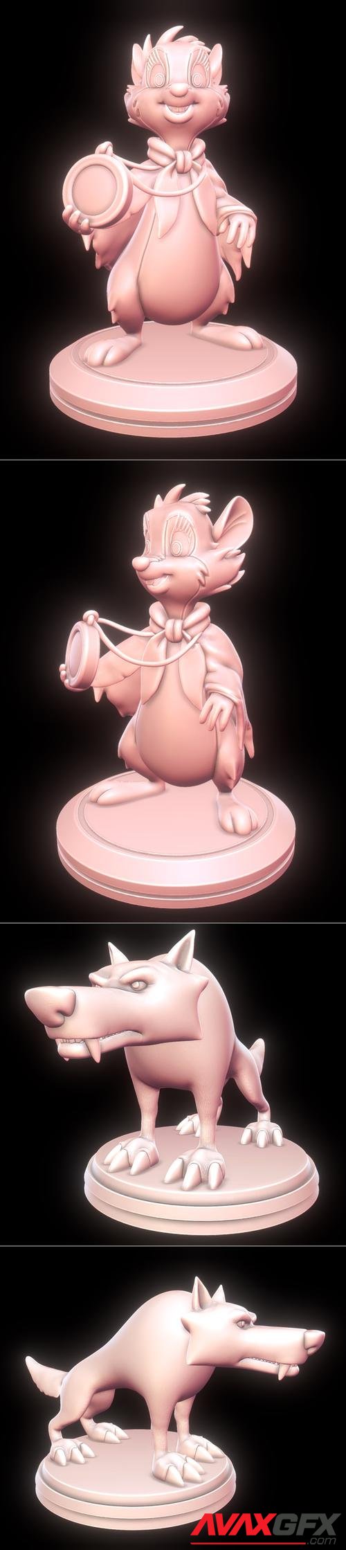 Mrs. Brisby - The Secret of NIMH and Black Wolf – 3D Print