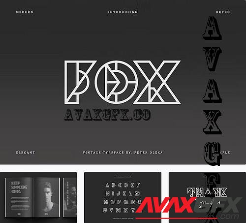 Fox Geometric Font - 10219387