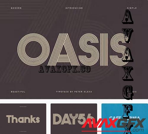 Oasis Geometric Font - 10219387