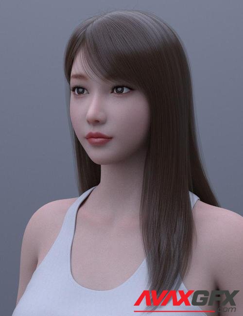 HY Long Hair for Genesis 8 and 8.1 Female