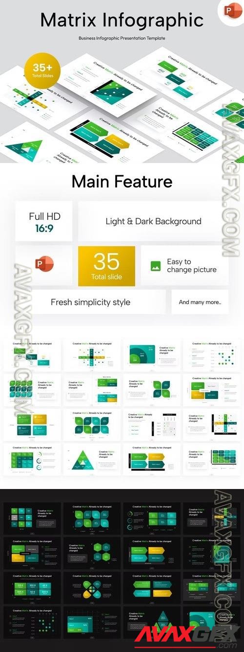 Matrix Infographic PowerPoint Template