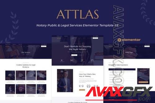 ThemeForest - Attlas - Notary Public & Legal Services Elementor Template Kit/40054376