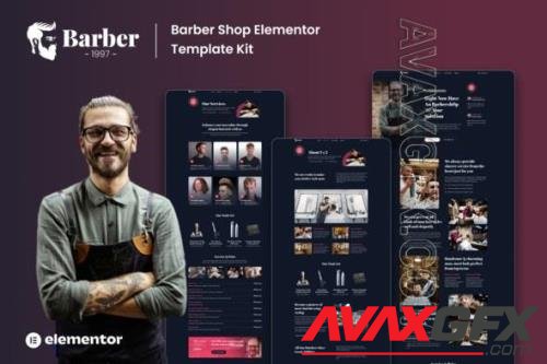 ThemeForest - Barber 1997 - Barbershop Elementor Template Kits/40073324