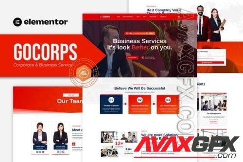 ThemeForest - Gocorps - Corporate & Business Service Elementor Kit/40115861