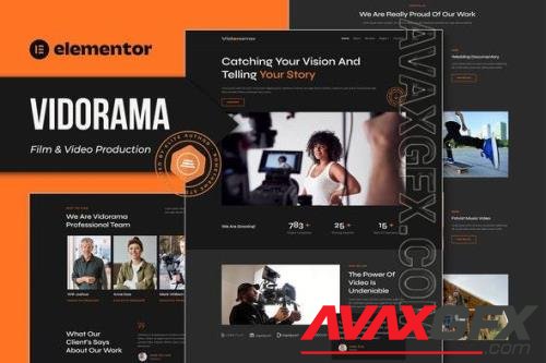 ThemeForest - Vidorama - Film & Video Production Service Elementor Template Kit - 40115876