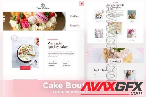 ThemeForest - Cake Boutique - Cake Elementor Template Kit - 40115131