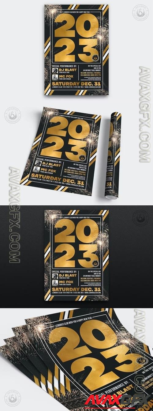 New Year Flyer Template V6 PSD