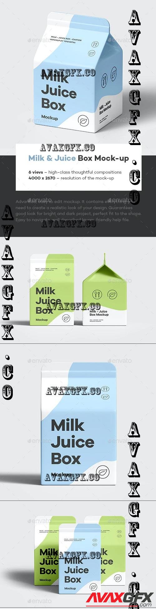 Milk Juice Box Mock-up - 39926306