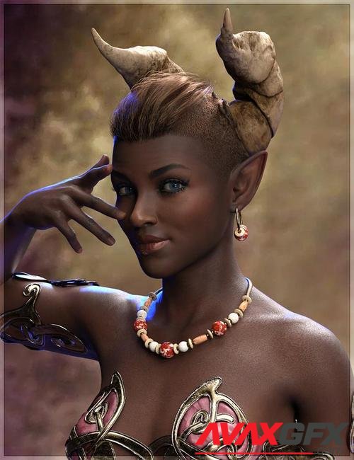 ND Fantasy Horns for Genesis 8.1 Female and Male