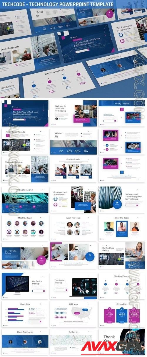 Techcode - Technology Powerpoint Template