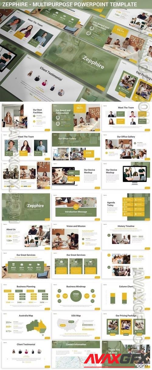 Zepphire - Multipurpose Powerpoint Template