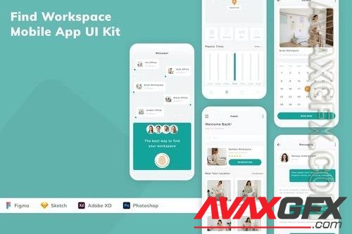 Find Workspace Mobile App UI Kit