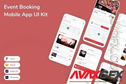 Event Booking Mobile App UI Kit
