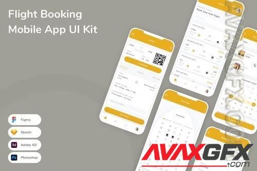 Flight Booking Mobile App UI Kit