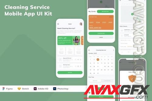 Cleaning Service Mobile App UI Kit