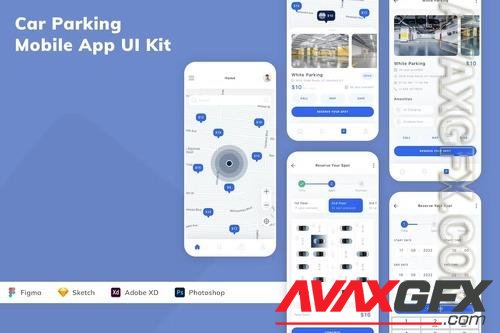 Car Parking Mobile App UI Kit ZTVYS9F