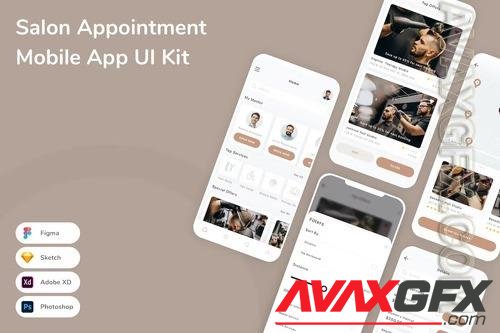 Salon Appointment Mobile App UI Kit LGZDSFZ