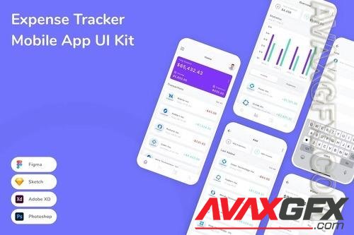 Expense Tracker Mobile App UI Kit CWTG6SQ