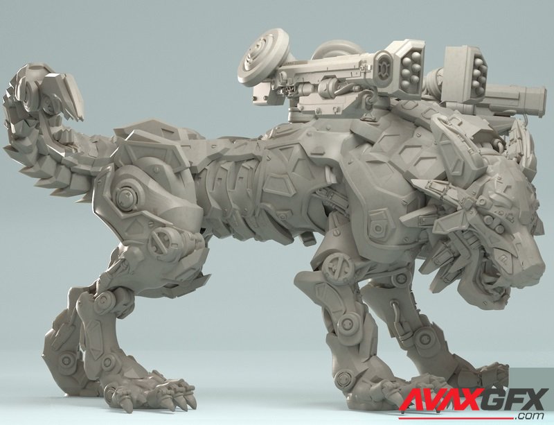 Cyber Wolf - 3D Print Model