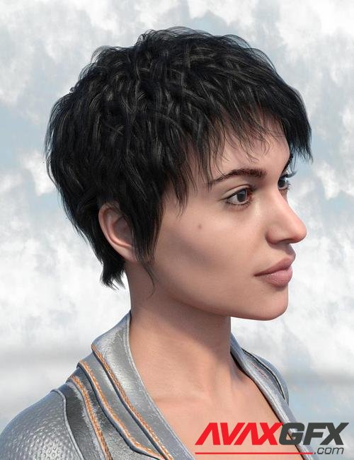 Teena Hair for Genesis 8 Female(s)