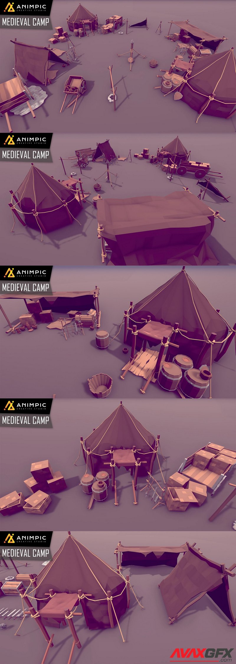 POLY - Medieval Camp