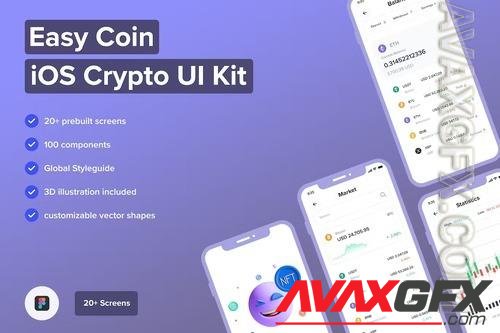 Easy Coin - iOS Crypto UI Kit 