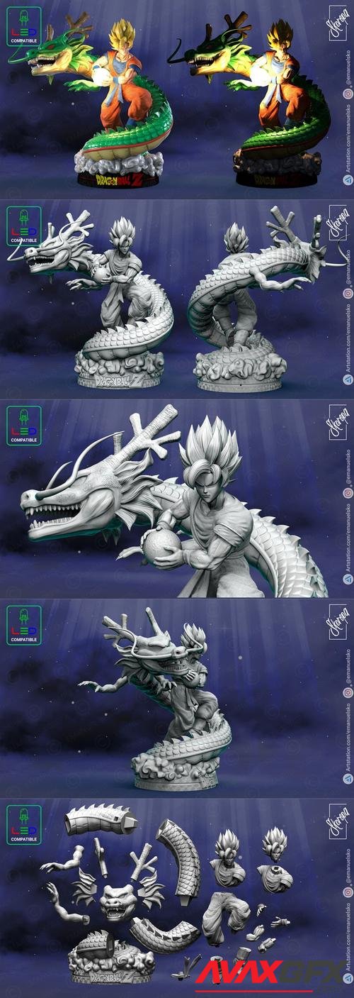 Goku and Shenlong – 3D Print