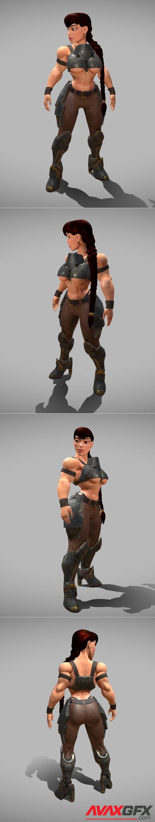 Barbarian girl – 3D Print