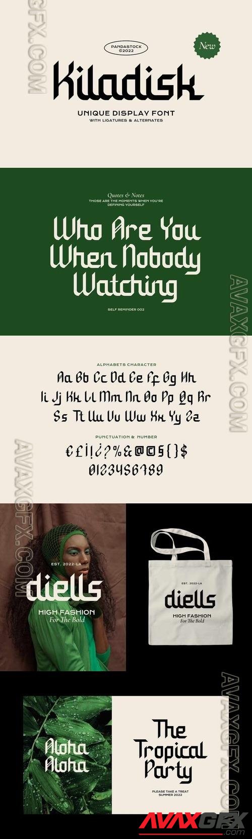 Kiladisk - Display Typeface Font
