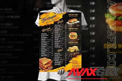 Food Menu Big Poster Design 6JMS8FU