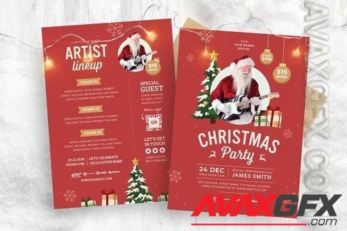 Christmas Party Event Flyer Template UVA7MSR