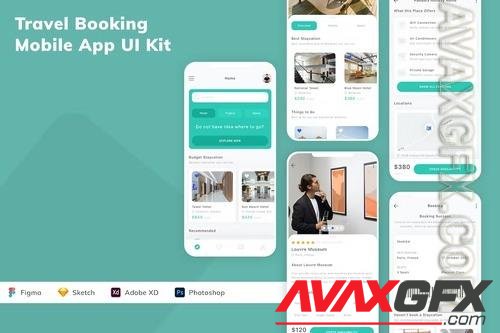 Travel Booking Mobile App UI Kit GN9JRVC