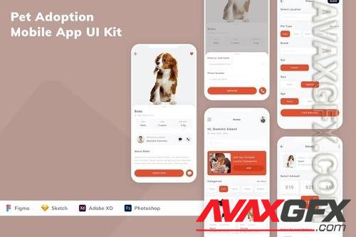 Pet Adoption Mobile App UI Kit KFP2LVP