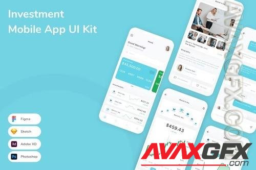 Investment Mobile App UI Kit QXWCUTN