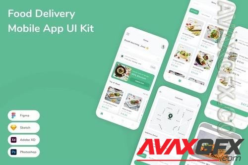 Food Delivery Mobile App UI Kit ABAMK5X