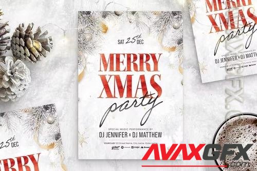 Christmas Party Flyer Template FXN7JJX